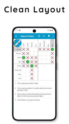 Logic Grid Puzzles: Brain Game game screen 3